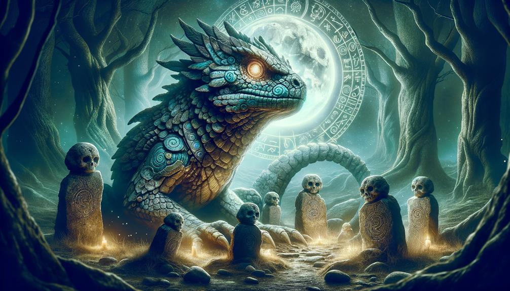 ancient serpent creature examined