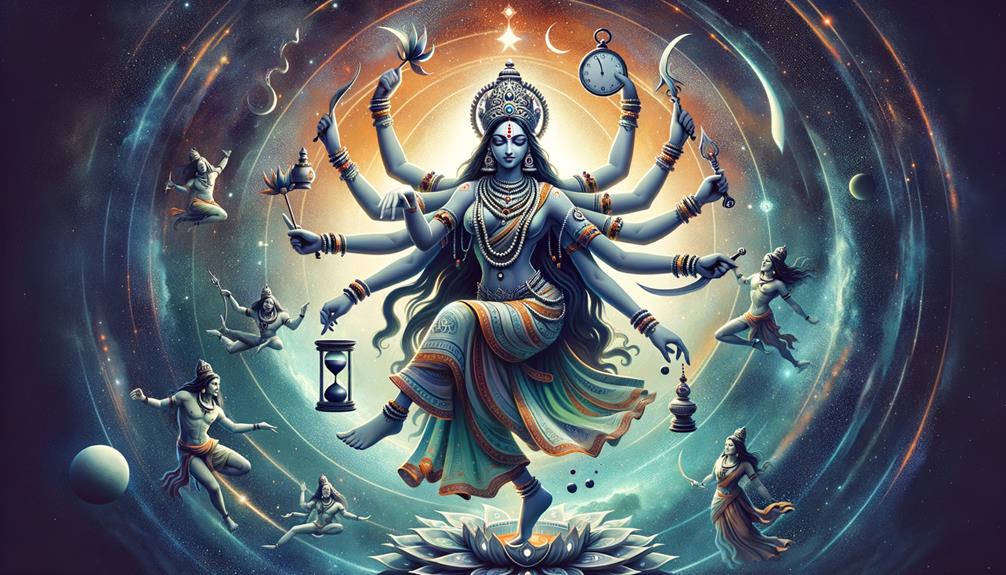 divine hindu deity personifying time