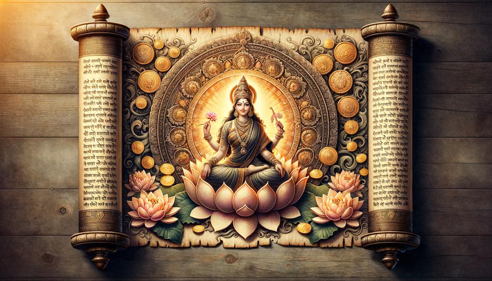 divine portrayal of lakshmi