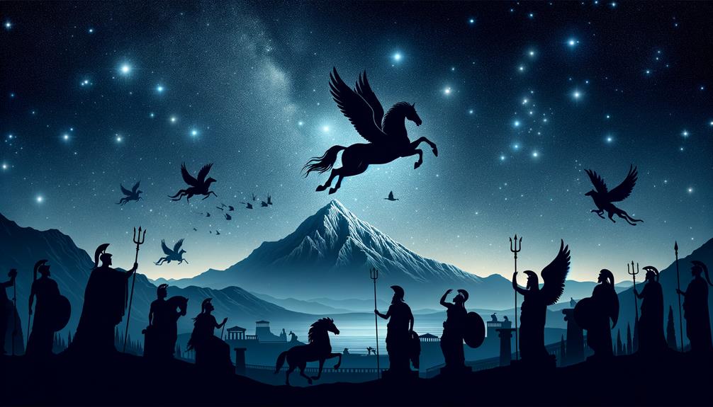 mythical winged horse pegasus