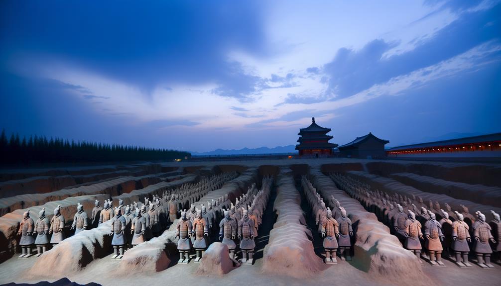 ancient chinese terracotta soldiers