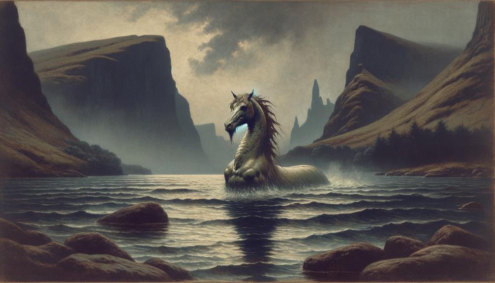 artistic representations of mythical water horses