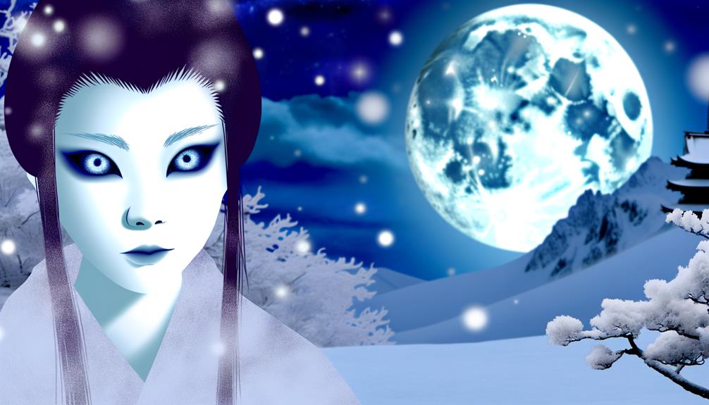 japanese snow woman s haunting elegance