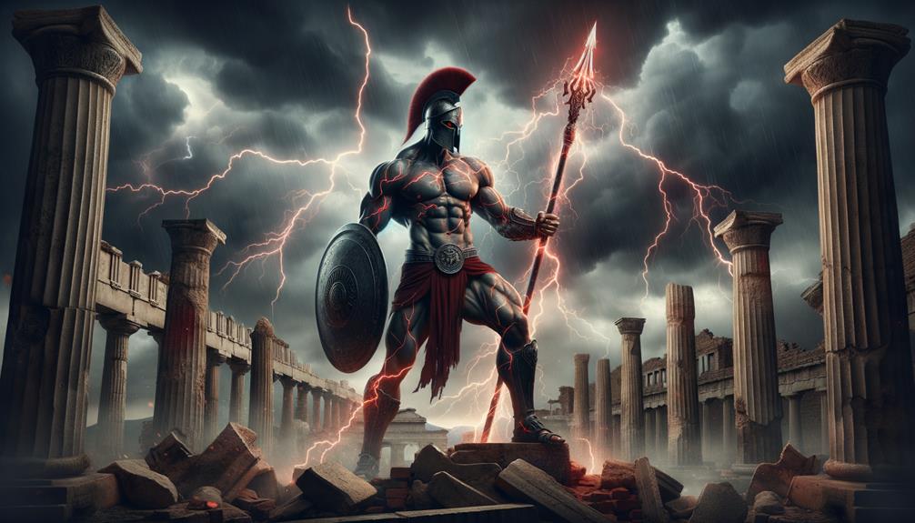 powerful greek god of war