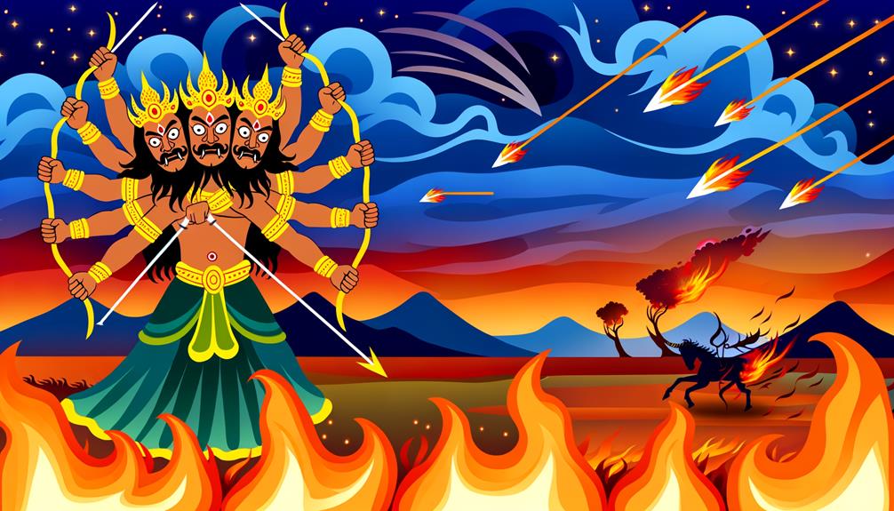 Illustration Of Raavana With Ten Heads For Dussehra Royalty Free SVG,  Cliparts, Vectors, and Stock Illustration. Image 14732177.