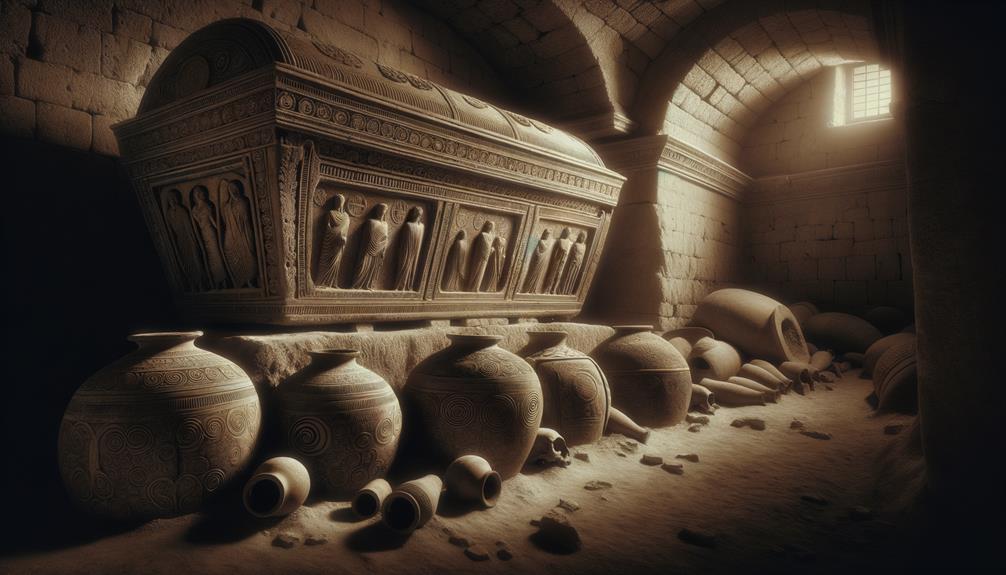 ancient italian burial artifacts