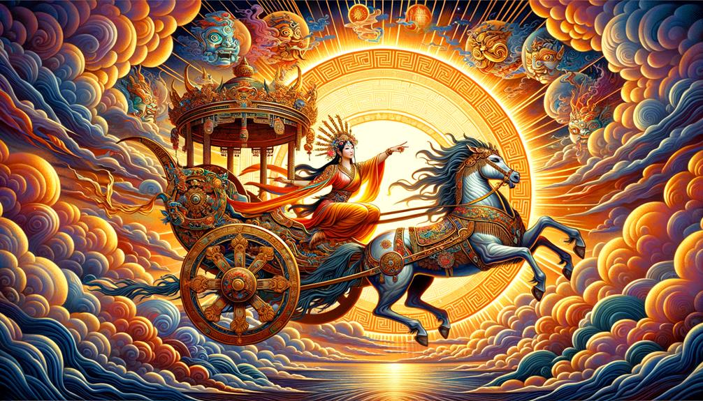 symbolism in sun chariot