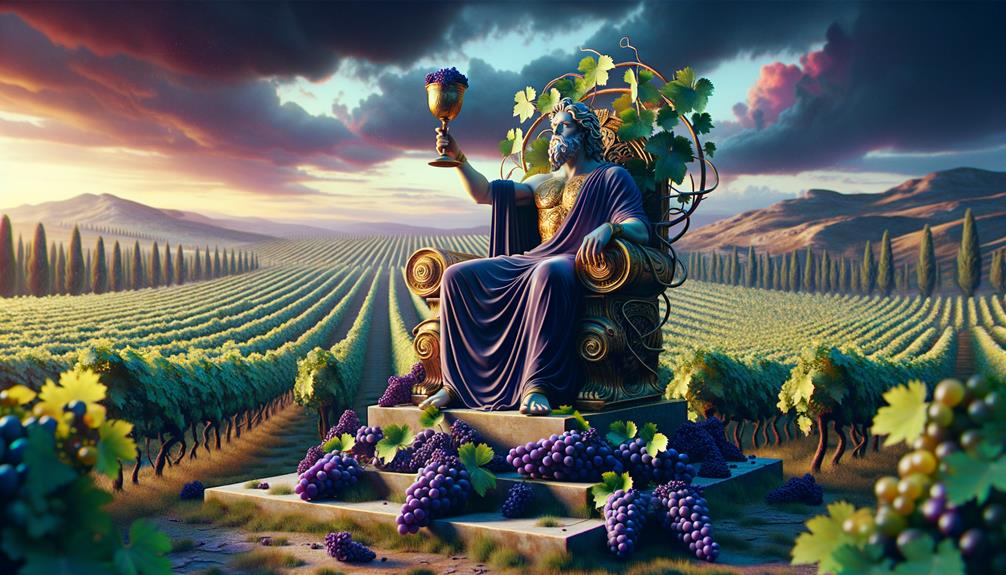 wine deity dionysus myth