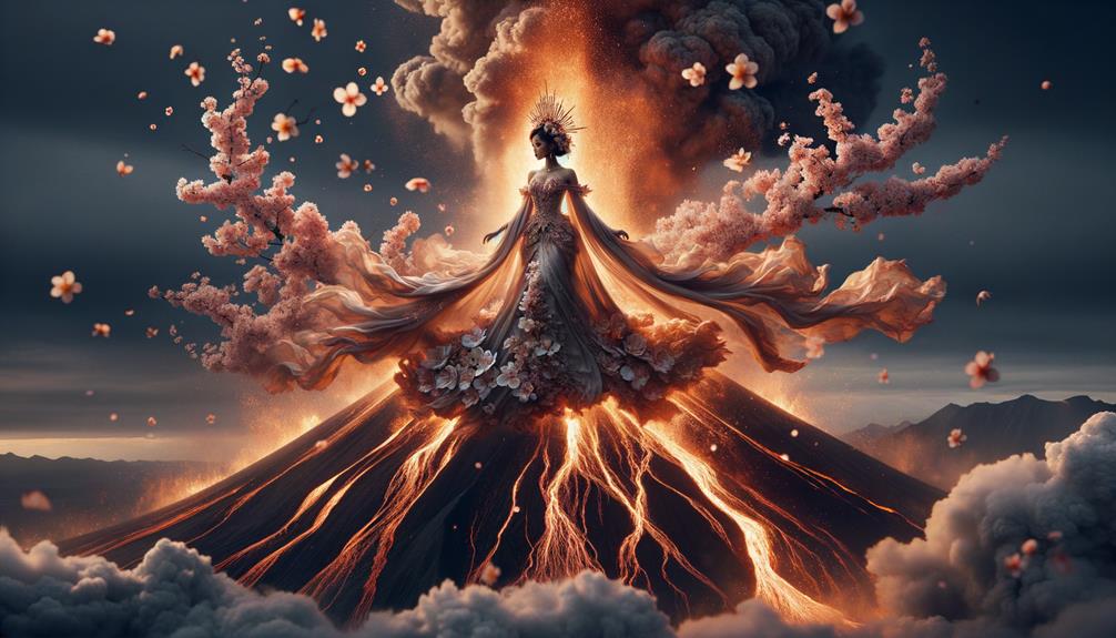 captivating volcano deity myth